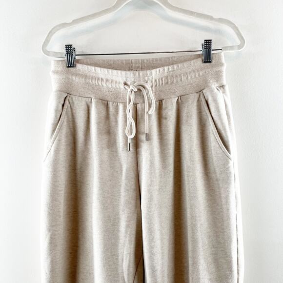 Alo Yoga High Rise Jogger Sweatpants Tan Beige Large - Picture 3 of 10